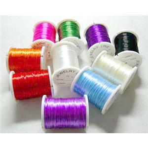 mix color stretchy Crystal Wire for jewelry binding, 0.8mm dia,10Y per roll