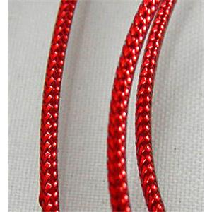 Jewelry Metallic Cord, Red, 1.5mm dia