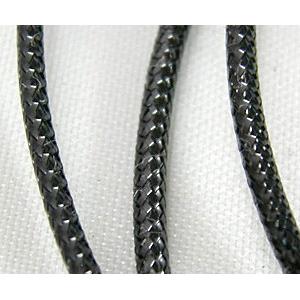 Jewelry Metallic Cord, Black, 1.5mm dia