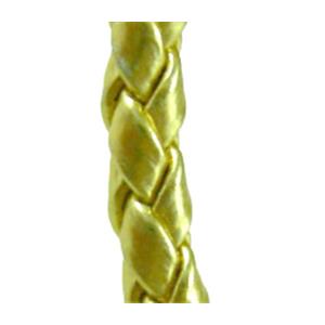 PU Leather Cord, golden, 3mm dia