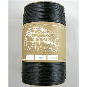 black Satin Rattail Cord, 2.0mm dia