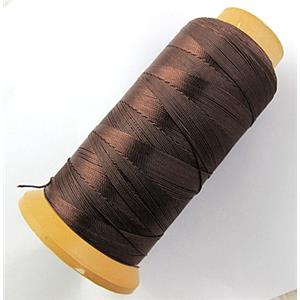 Coffee Nylon cord, 0.4mm, approx 700meter per roll