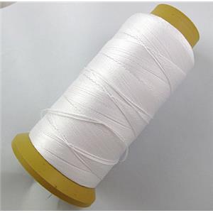 White Nylon cord, approx 0.5mm, 450meter per roll