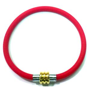 Jewellry Making necklace and bracelet cord, rubber, red, 5mm dia, 8 inch length