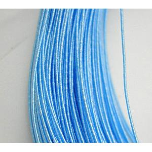 waxed wire, round, grade a, blue, 0.5mm dia