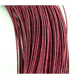 waxed wire, round, grade a, purple, 0.5mm dia