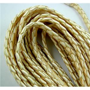 Braided Cord, Waxed, Flat, grade-A, 10mm wide