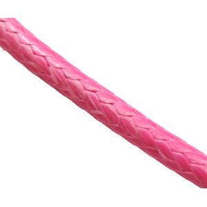 waxed cord, round, jewelry binding, Hot pink, 1mm dia, 155yards per rolls