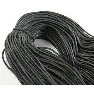 Black Jewelry Binding Waxed Wire, 2mm dia, approx 400meters