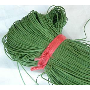 Green Jewelry Binding Waxed Wire, 1.0mm dia, approx 800 meters