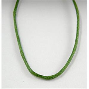 Deep Green Jewelry Binding Waxed Wire, 1.0mm dia, approx 800meters