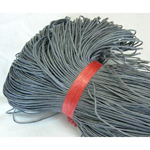 Jewelry Binding Waxed Wire, Gray, 1.0mm dia, approx 800meters