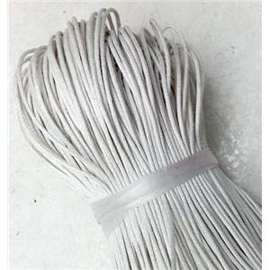 White Jewelry Binding Waxed Wire, 1.0mm dia, approx 800meters