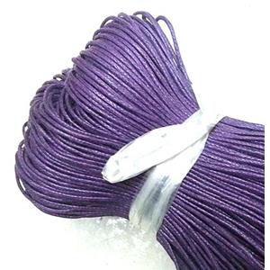 Purple jewelry Binding Waxed Wire, 1.0mm dia, approx 800meters per roll