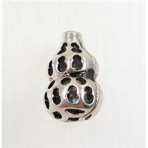 tibetan silver alloy gourd beads, non-nickel, approx 10x16.5mm