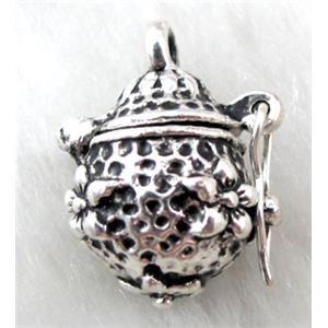 Tibetan Silver pendant, 14x12x19.5mm