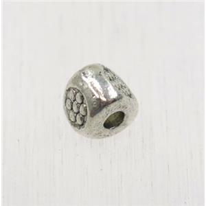 tibetan silver zinc beads, non-nickel, approx 5mm