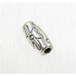 tibetan silver zinc rice beads, non-nickel, approx 4.5x9.5mm