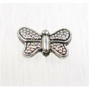 tibetan silver zinc butterfly beads, non-nickel, approx 6.5x10.5mm