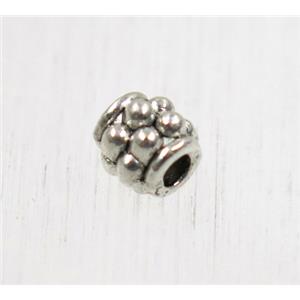 tibetan silver zinc beads, non-nickel, approx 4.5mm