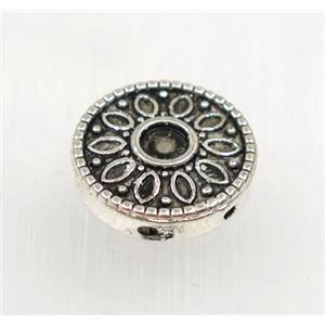 tibetan silver zinc beads, non-nickel, approx 15mm