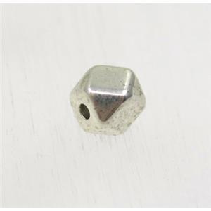tibetan silver zinc beads, non-nickel, approx 6mm dia