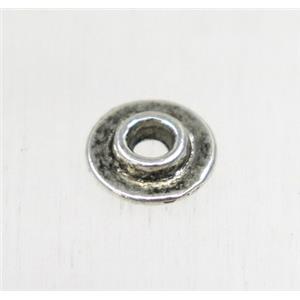 tibetan silver zinc beads, non-nickel, approx 6mm dia