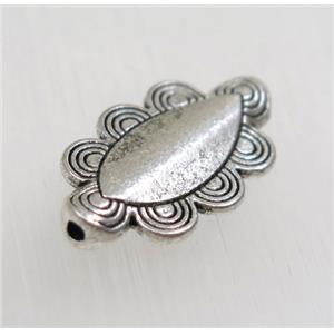 tibetan silver zinc beads, non-nickel, approx 13.5x23mm