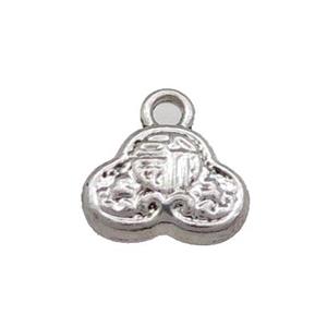 Tibetan Style Zinc Pendant Antique Silver, approx 11.5mm