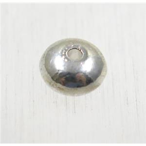 tibetan silver zinc rondelle beads, non-nickel, approx 4.5x7.5mm