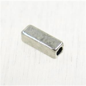 tibetan silver zinc tube beads, non-nickel, approx 3x8mm