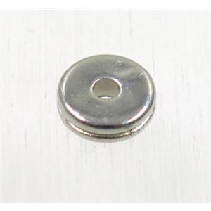 tibetan silver zinc heishi beads, non-nickel, approx 8mm dia