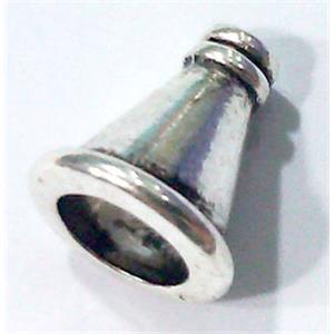 tibetan silver beadcap non-nickel, 10x11mm