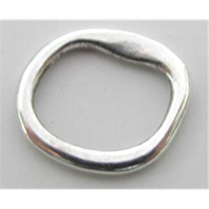 Tibetan Silver ring Non-Nickel, 11x13mm