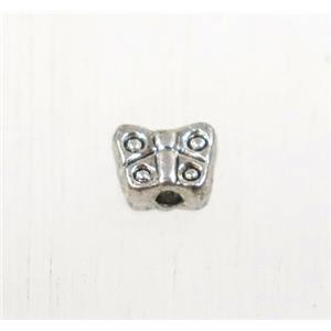 tibetan silver zinc butterfly beads, non-nickel, approx 4.5mm