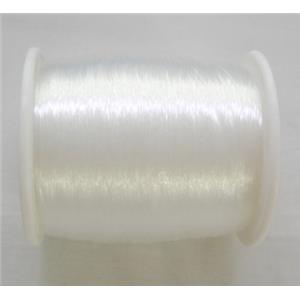 Crystal thread, white, no-stretchy, 0.4mm diameter, 1000 meters per roll