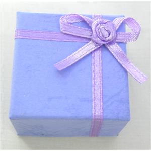 Jewelry Gift Paper Ring Box, 40x40mm, 30mm hight