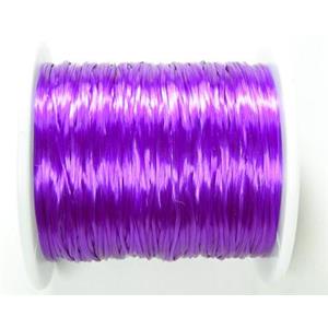 stretchy Crystal wire, flat, violet, 16.2meters per roll