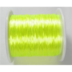 Crystal Elastic Thread, light olive/yellow, 80meters per roll