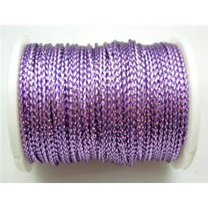 Metallic Cord, Lavender, 0.8mm, 100m per roll