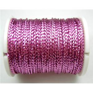 Metallic Cord, purple, 0.8mm, 100m per roll