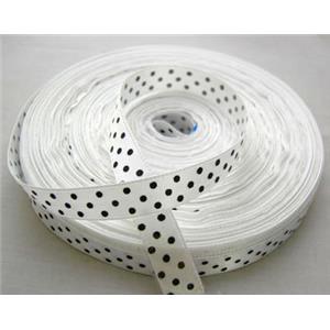 White Satin Ribbon, 25mm wide, 50yards per roll