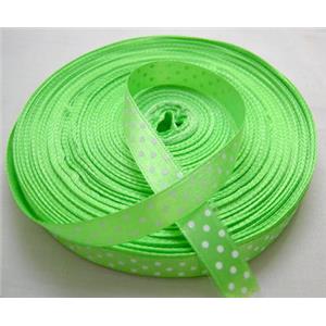 Green Satin Ribbon, 25mm wide, 50yards per roll