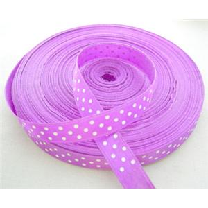 Purple Satin Ribbon, 25mm wide, 50yards per roll