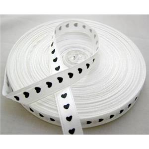 White Satin Ribbon, 25mm wide, 50yards per roll
