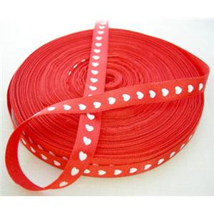 Red Satin Ribbon, 25mm wide, 50yards per roll