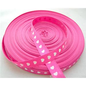 Hot Pink Satin Ribbon, 25mm wide, 50yards per roll