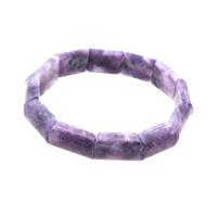 Purple Lepidolite Bracelet Stretchy, approx 13-18mm