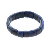 Blue Lapis Lazuli Bracelet Stretchy, approx 10-15mm