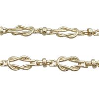 Copper Chain Gold Plated, approx 10-25mm